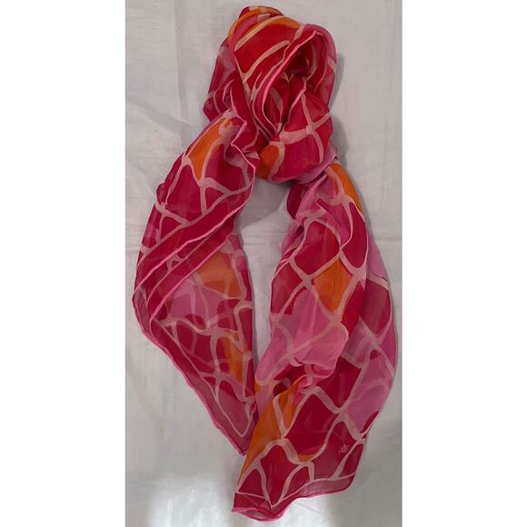 Vintage VERA Neumann Scarf ~ Ladybug Signed ~ Semi Sheer - Picture 4 of 8